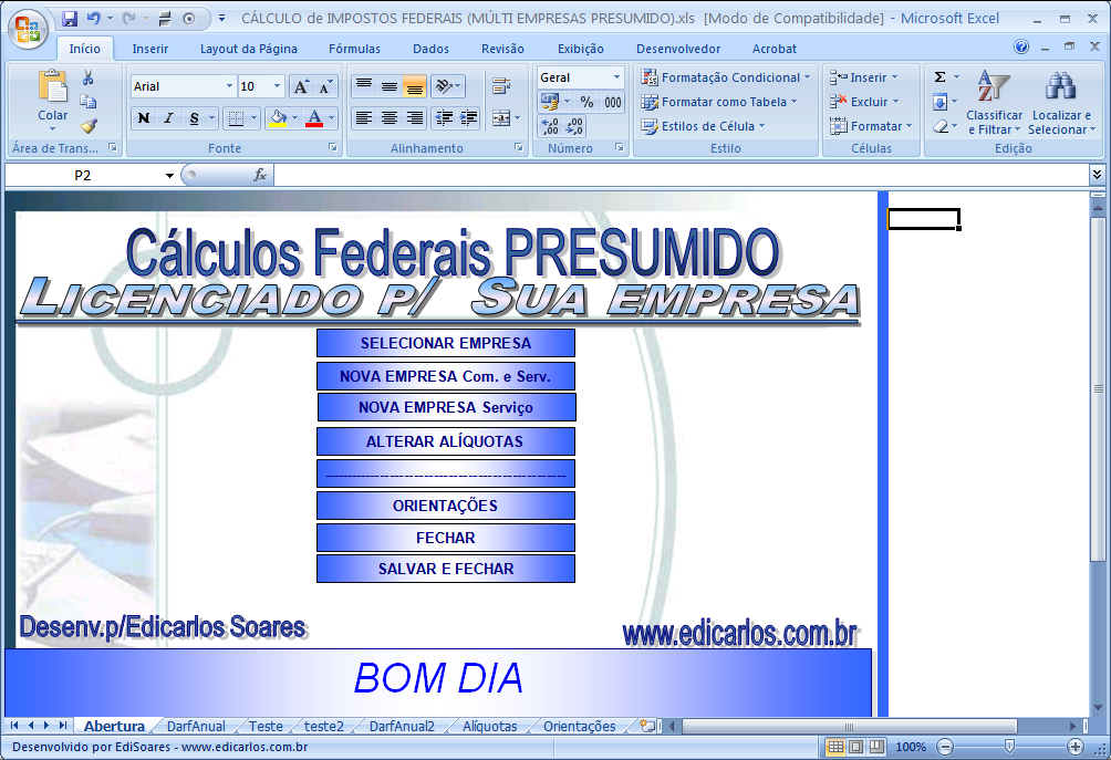 calculo de impostos
